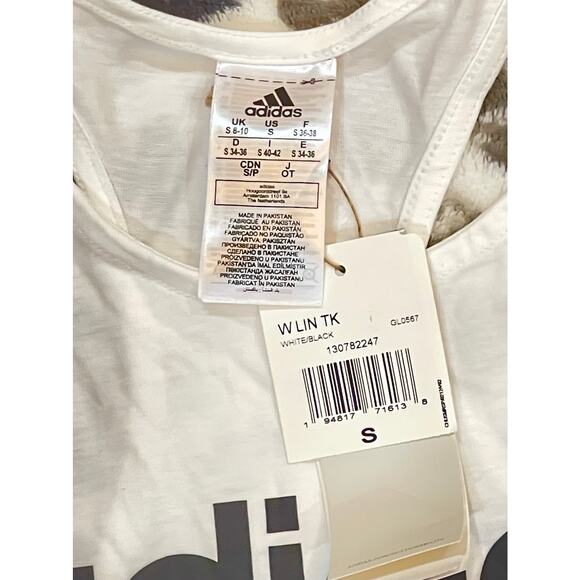 NWT adidas Women's Essentials Linear Tank Top Size Small - Picture 7 of 7